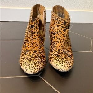 Matisse Animal Print Ankle Booties